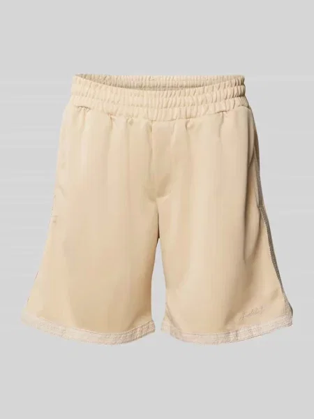 Szorty z wyhaftowanym logo model ‘BILL’ Jack & Jones beżowe