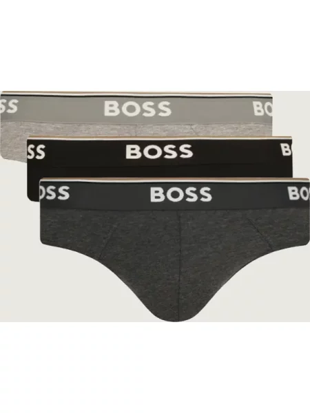 BOSS BLACK 3 db-os bugyi szett Brief 3P Power fekete