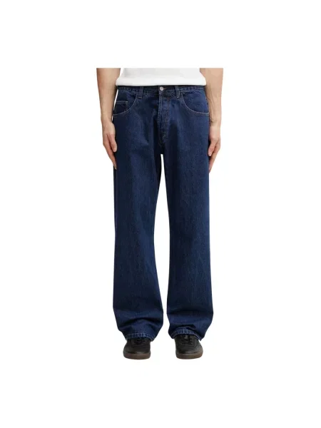 No Problemo Heavyweight Bagi jeansy relaxed fit niebieskie