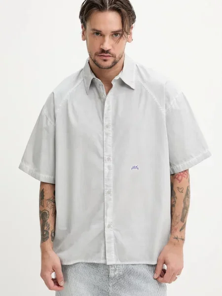 Риза A-COLD-WALL* мъжка със свободна кройка с класическа яка сиво