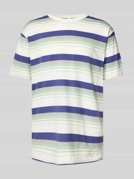 T-shirt z detalem z logo Mazine niebieska
