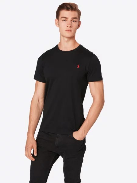 Polo Ralph Lauren Tričko čierna / karmínovo červená