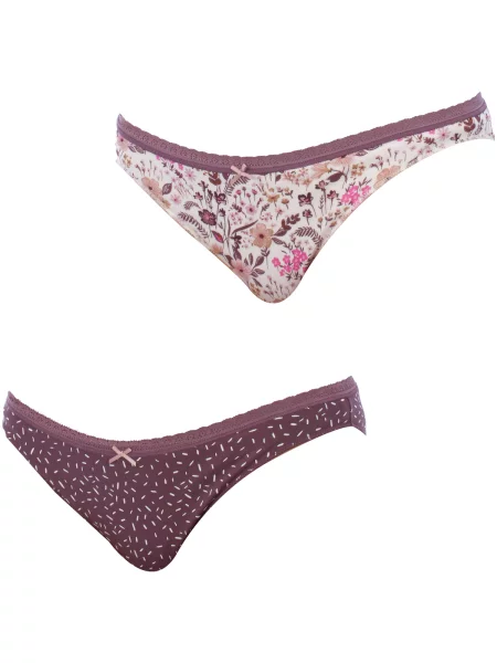 Gaćice Janira s printom ljubičasta