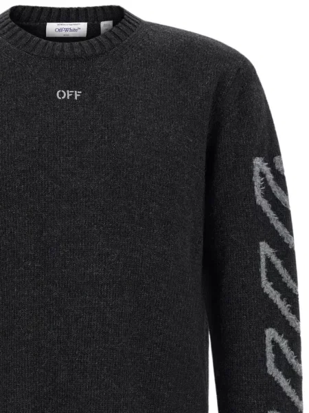 Pulover Off-white alb