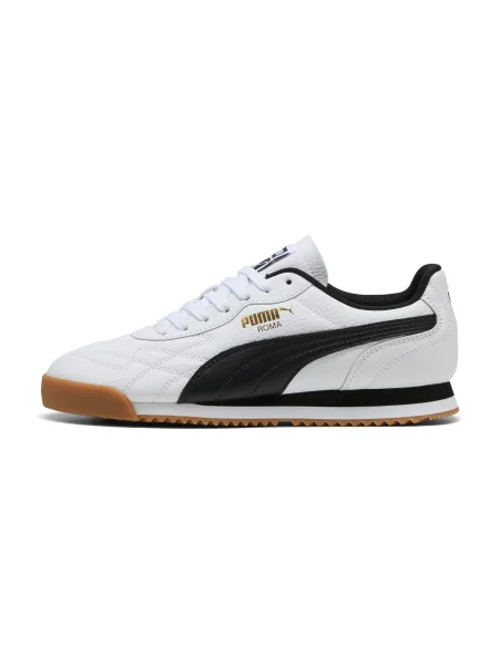 PUMA Nízke tenisky Roma Anniversario zlatá / čierna biela