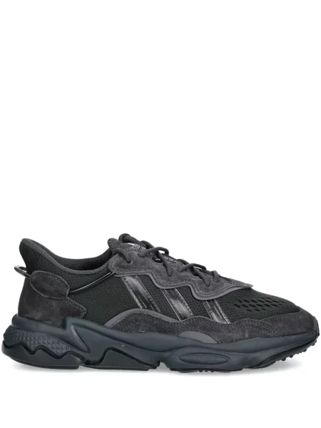 Sneakersy Adidas Terrex sznurowane w paski koronkowe czarne