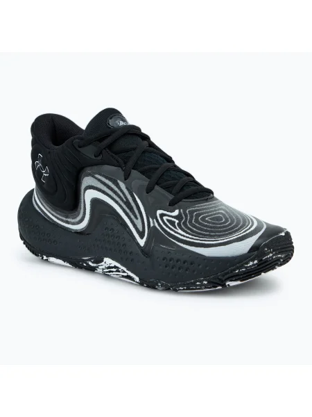 Basketbalové topánky Under Armour Spawn 6 Mid black/distant gray/mod gray čierna