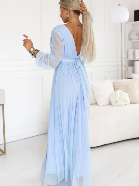 Rochie maxi Numoco Basic din tul