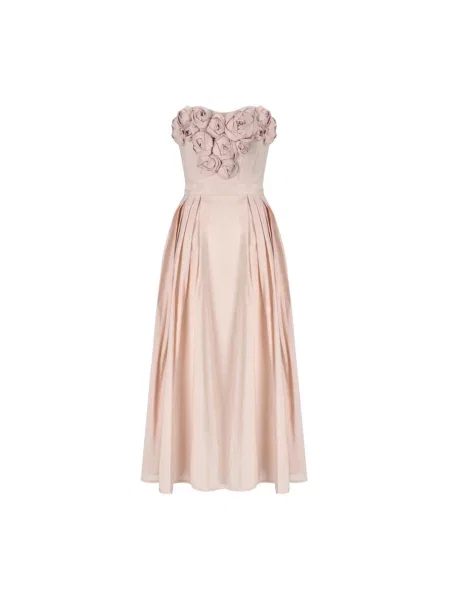 Sukienka midi Elisabetta Franchi różowa