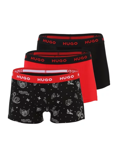 HUGO Boksarice rdeča / črna bela