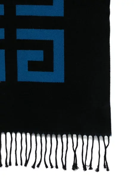 Fular Givenchy cu franjuri negru