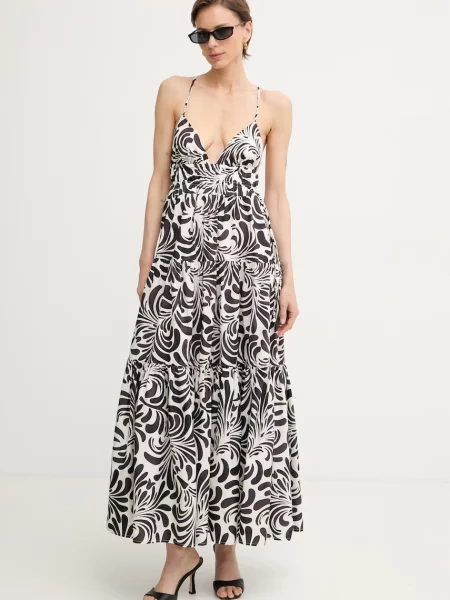 Twinset rochie de vară din maro