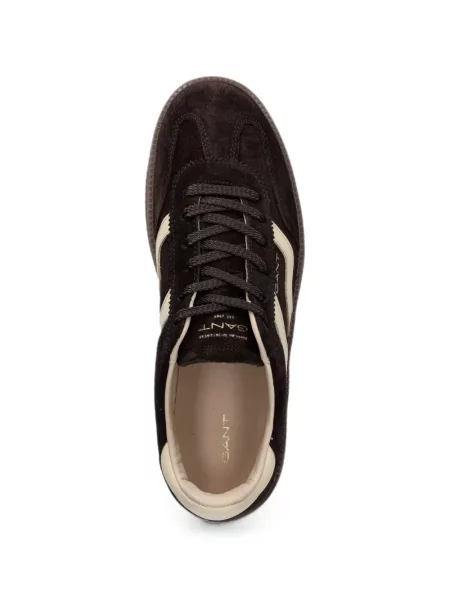 Sneakerși Gant din piele de căprioară cu platformă maro