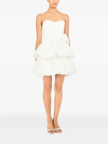 Rochie mini Jenny Packham cu funde de costum alb