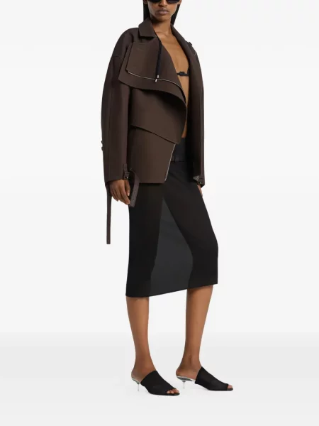 Trencz Courreges brązowy