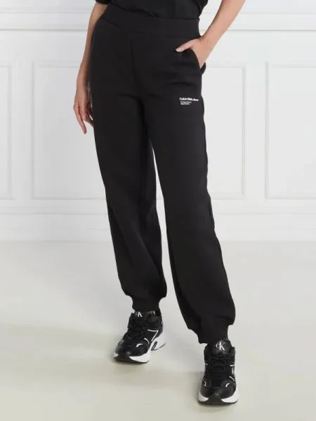 CALVIN KLEIN JEANS Pantaloni de trening GALAXY PRINT | Comfort fit negru