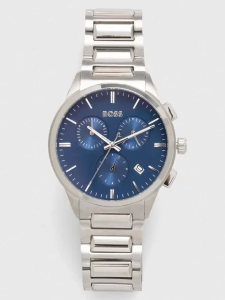 HUGO ceas barbati argintiu