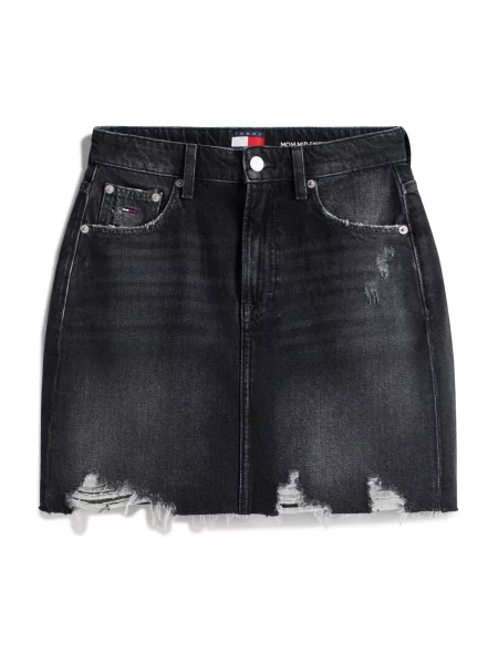 Tommy Jeans Fustă denim negru