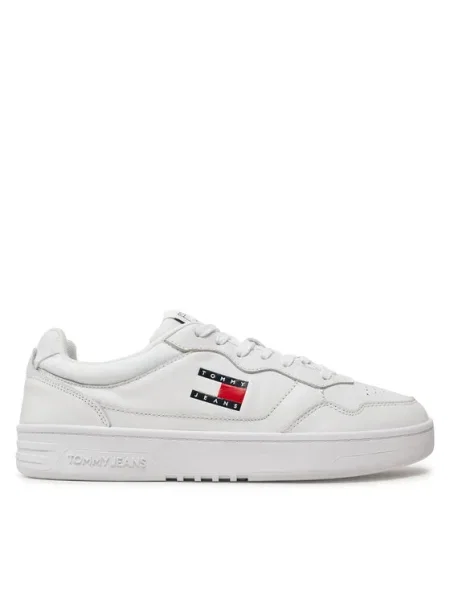 Tommy Jeans Sneakers Tjm Cupsole Leather Ess alb