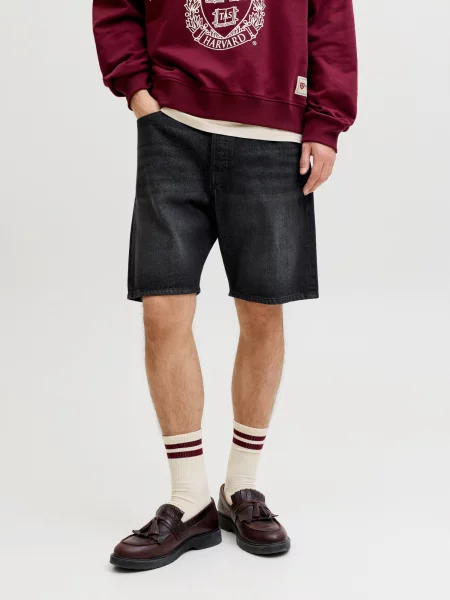 JACK & JONES Džínsy JJITONY JJORIGINAL denim čierny