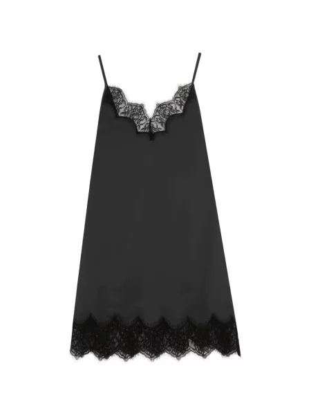 Rochie mini Vera Wang din dantelă negru