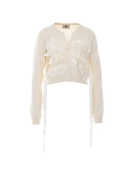 Kardigan Aniye By z dekoltem w serek biały