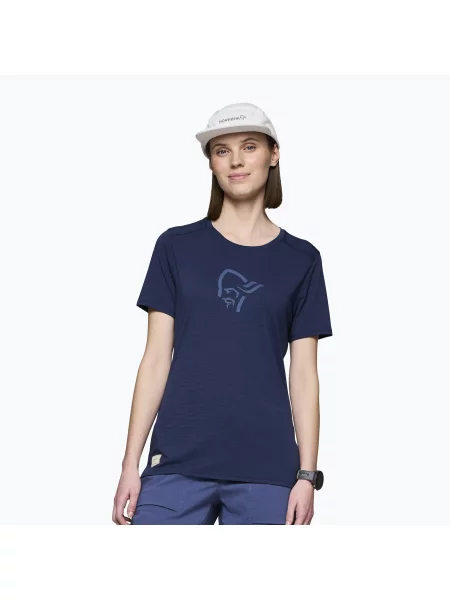 Tricou pentru femei NORRONA Femund Equaliser Merino indigo night