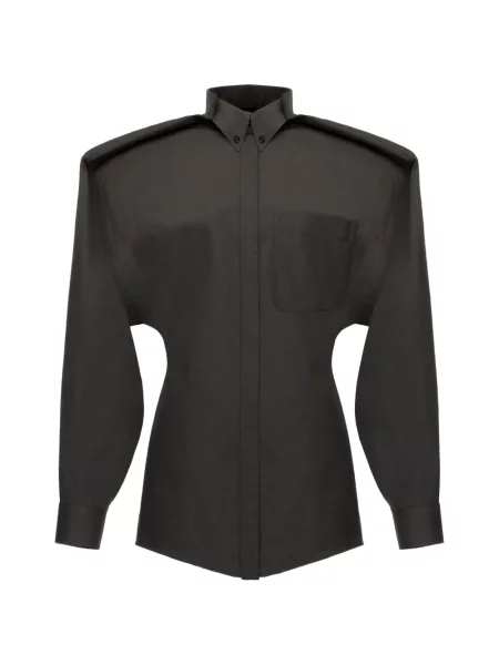 Cămașă Situationist cu mâneci balon verde