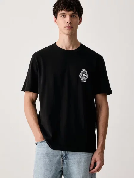 HUGO tricou pentru bărbați din Dulos negru