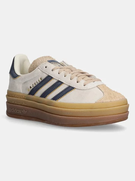Кожени маратонки adidas Originals Gazelle Bold бежово