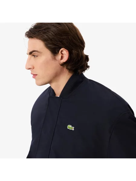 Lacoste Wodoodporna Bomberka Z Tafty niebieski