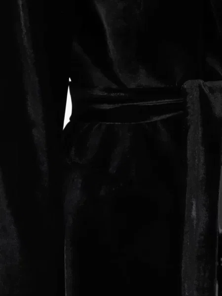 Cu centură geacă Peserico de catifea negru