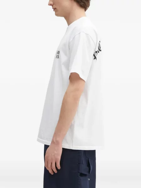 Scurt tricou Wacko Maria cu imagine alb