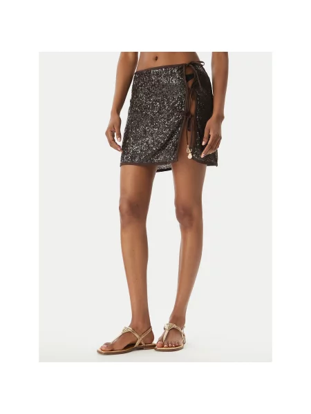 Guess Пляжна спідниця Regular Fit коричневий