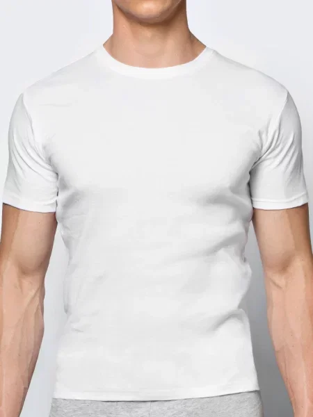 Kratek majica Atlantic bela