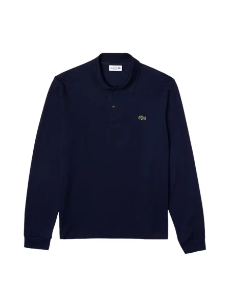 Koszulka polo Lacoste z długim rękawem niebieska