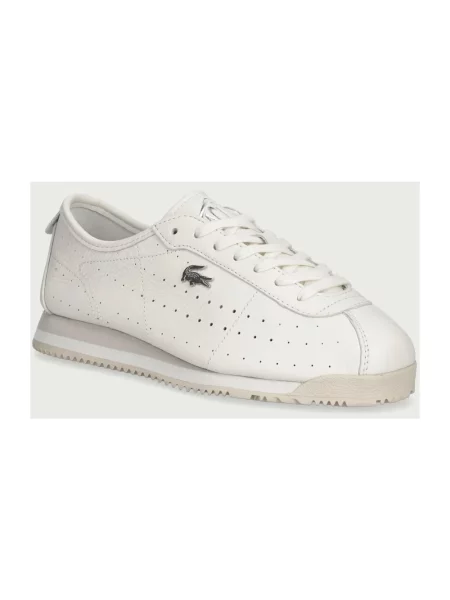 Sneakersy Lacoste skórzane beżowe