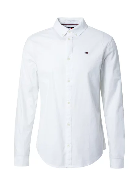 Tommy Jeans Košile námořnická modř / světle červená bílá