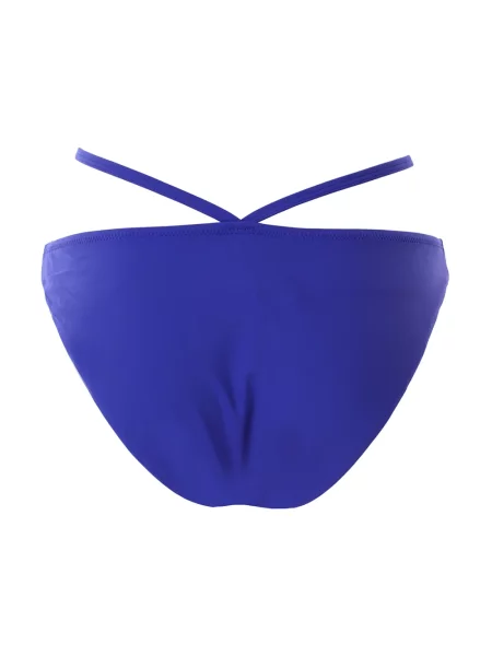Bikini Karl Lagerfeld z wysoką talią niebieskie