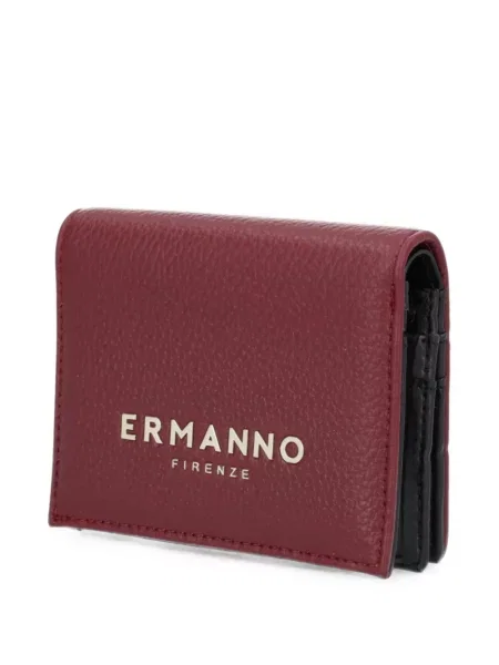Bőr pénztárca Ermanno Firenze autogrammal piros