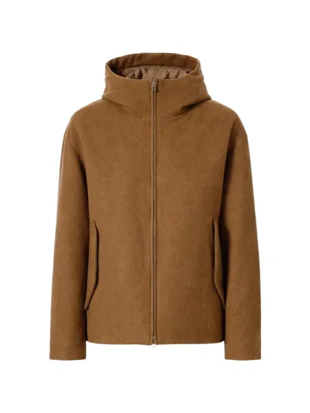 Bunda s kapucí Attachment s kapucí hnědá