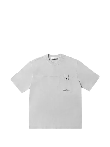 Tricou Stone Island cu imagine gri