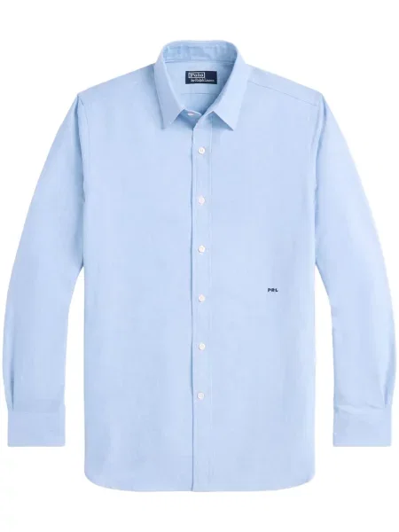 Αρκουδάκι polo Polo Ralph Lauren υφαίνω διαγωνίως με σχέδιο μπλε