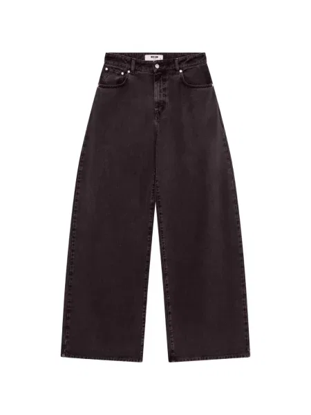 Blugi cu picior larg Msgm negru
