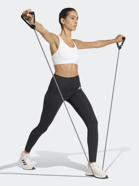 ADIDAS PERFORMANCE Sutien sport ESS' alb