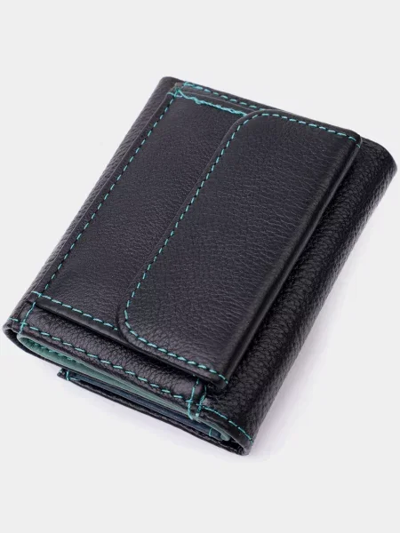ST Leather Accessories Гаманець Шкіра чорний