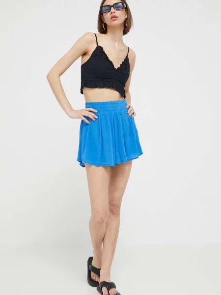 Lanen top Abercrombie & Fitch črna