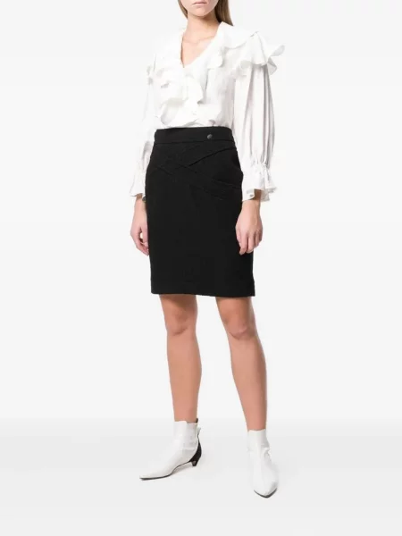 Sukně Chanel Pre-owned černé
