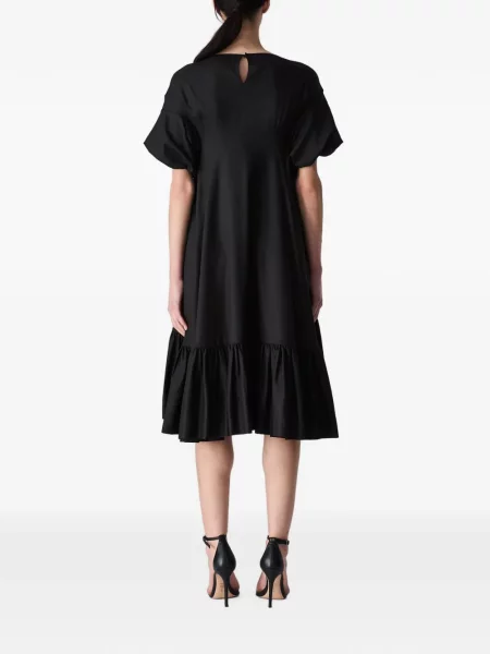 Rochie midi Vera Wang cu volane negru