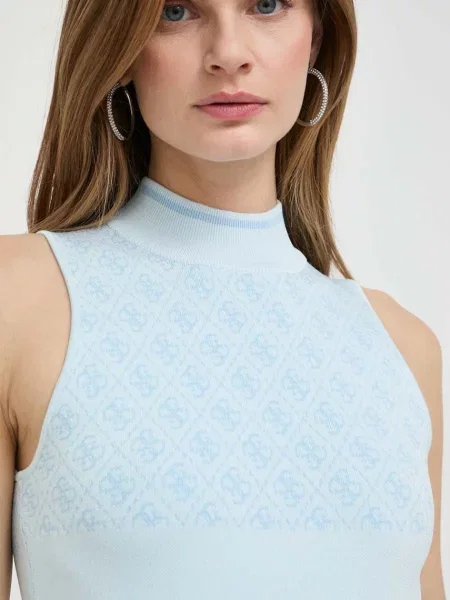 Топ Guess LISE дамски с ниско поло бежово